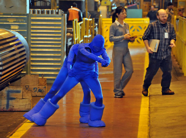Not every GE site can boast of being visited by a dancing elephant. But the Schenectady campus is now on that short list.